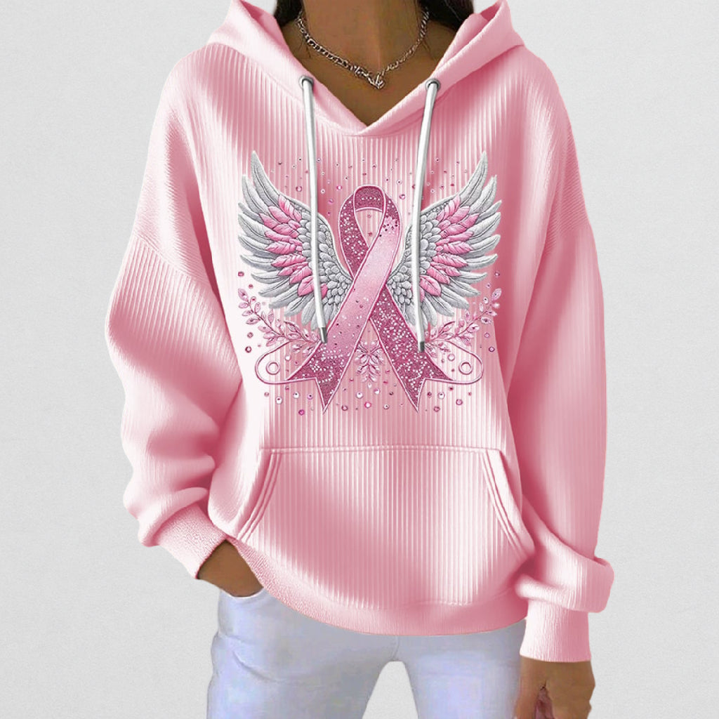 Rosa Hættetrøje | Sammen mod Brystkræft
