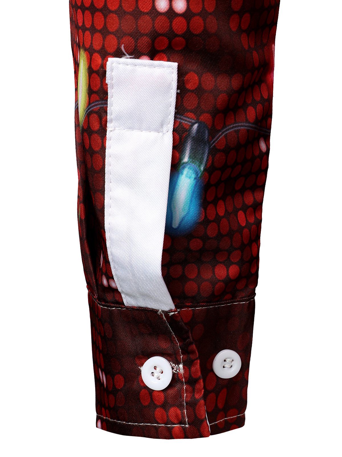 Bryce - Juleoutfit til mænd, tematop, festlig skjorte med knapper og lange ærmer