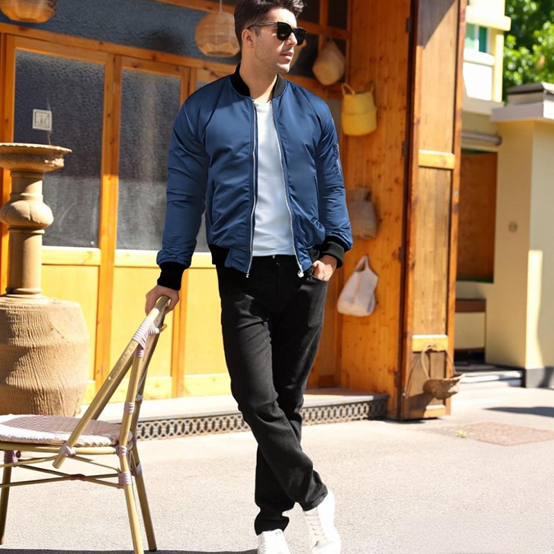 Dorian – Klassisk Bomberjakke med Lynlås