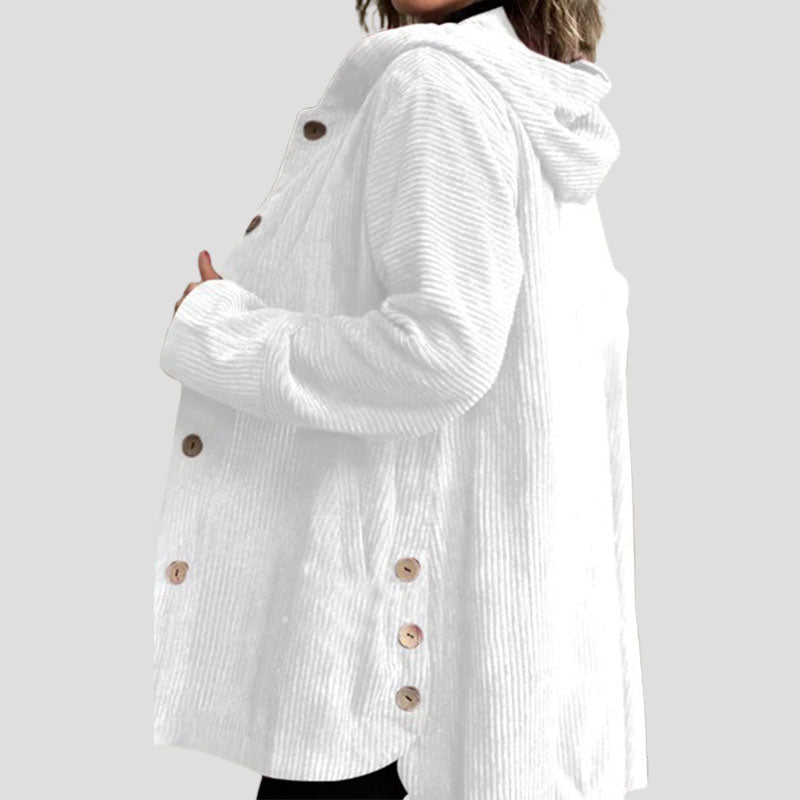 Camille™ – Velourshættetrøje til efteråret