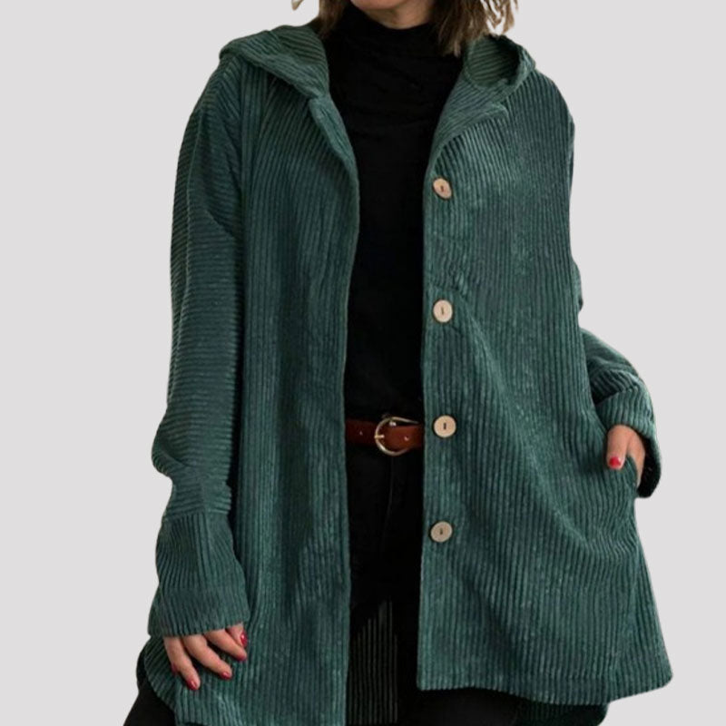 Camille™ – Velourshættetrøje til efteråret