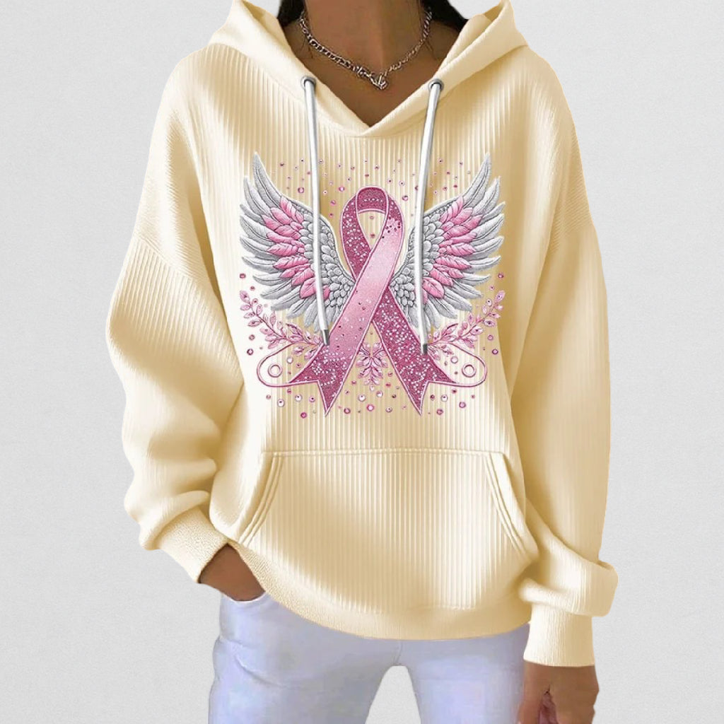 Rosa Hættetrøje | Sammen mod Brystkræft