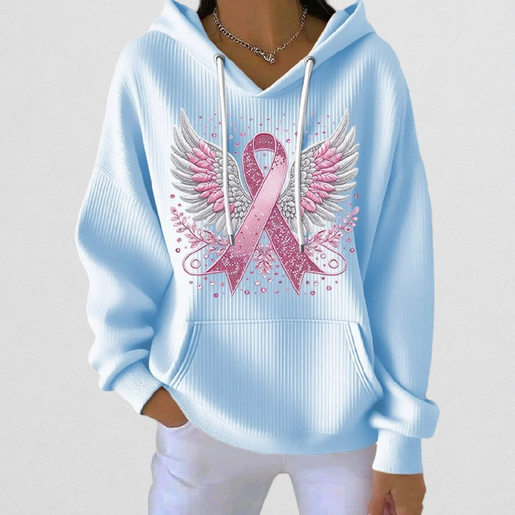 Rosa Hættetrøje | Sammen mod Brystkræft