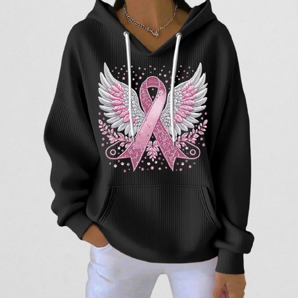 Rosa Hættetrøje | Sammen mod Brystkræft