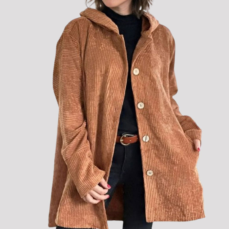 Camille™ – Velourshættetrøje til efteråret