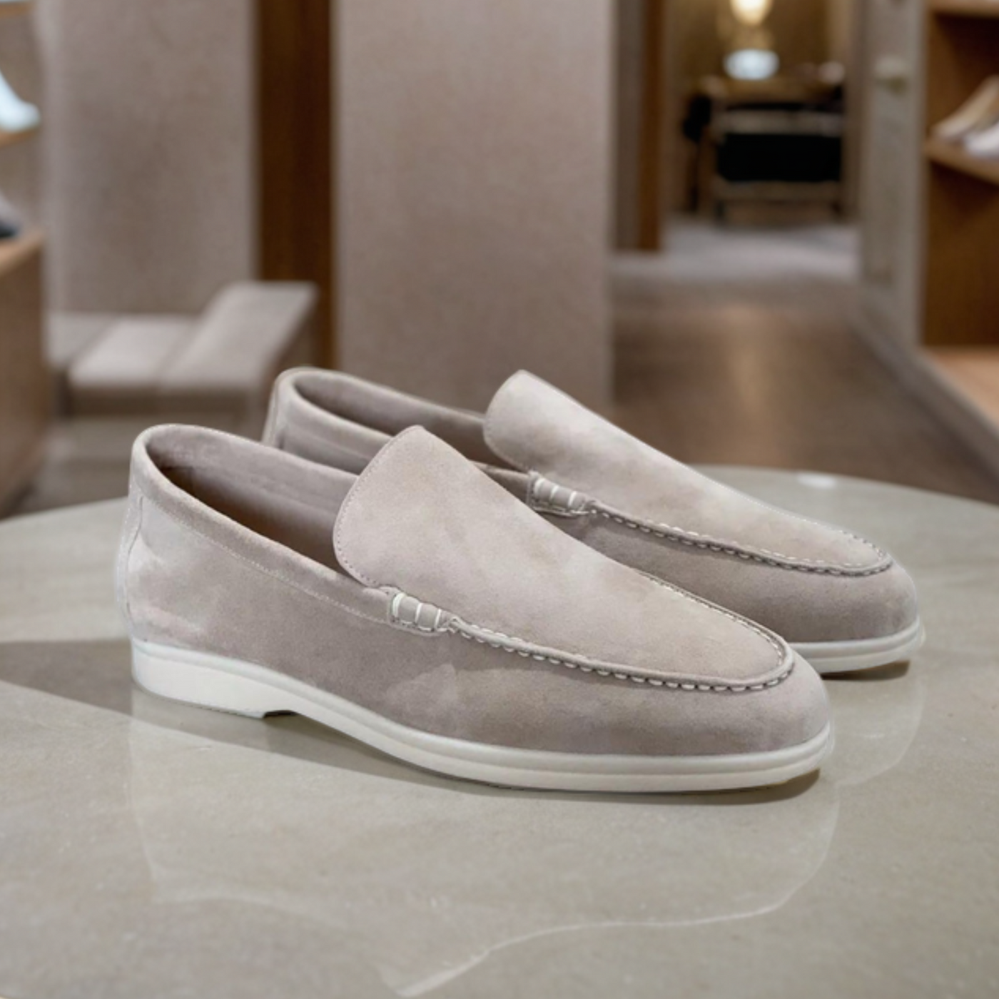 Sofistikeret Suede Elegance Loafers til Hverdag