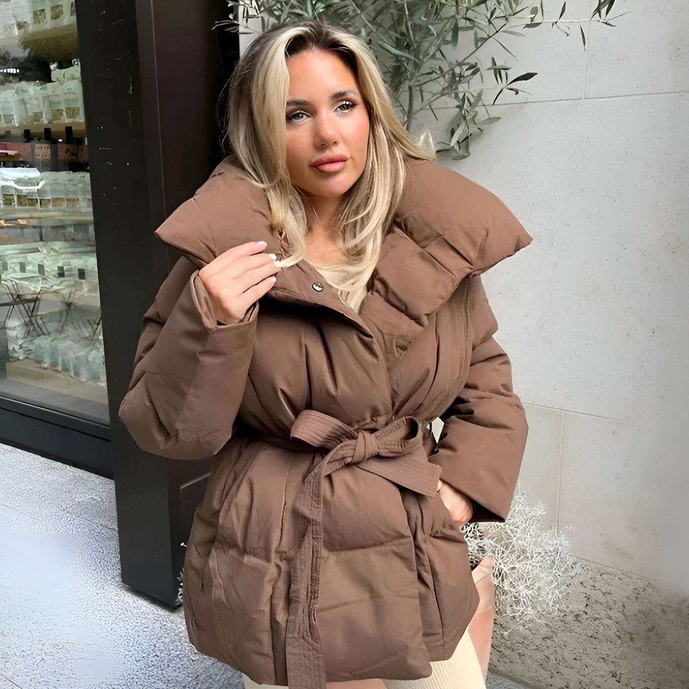 Leana – Elegant jakke med puffærmer til alle sæsoner