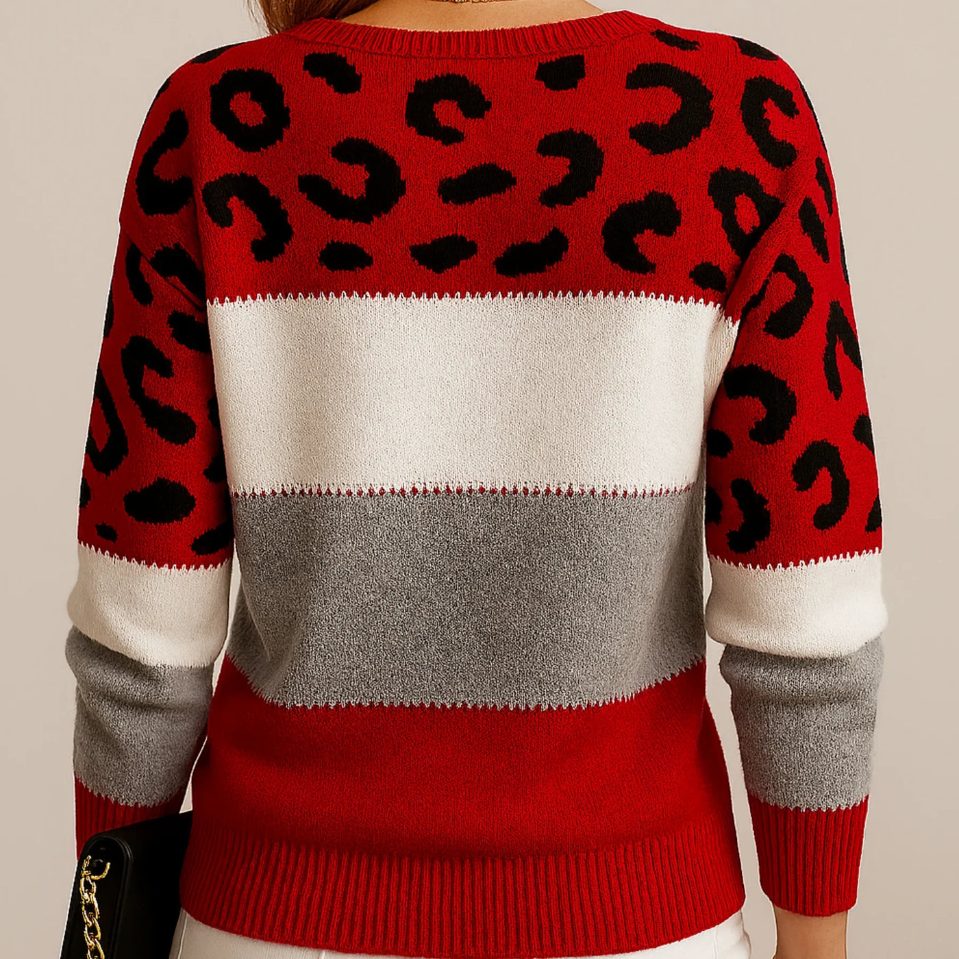 Pascaline | Leopardmønstret Casual Sweater