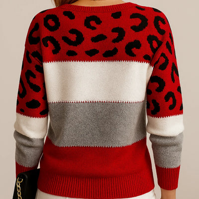 Pascaline | Leopardmønstret Casual Sweater