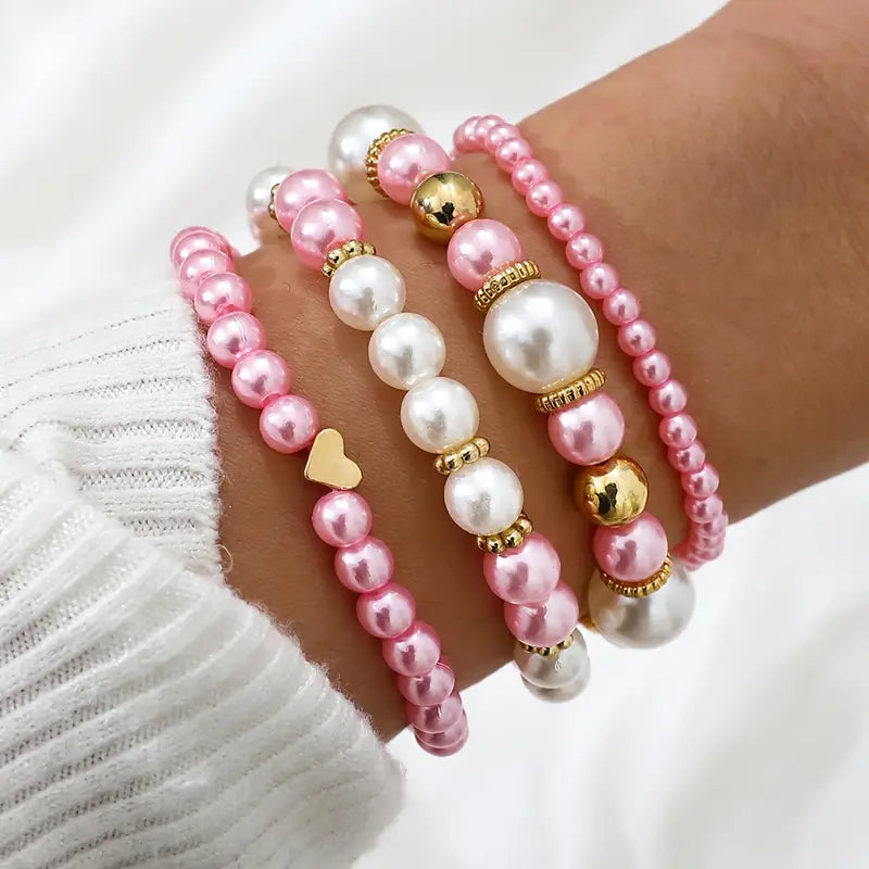 Pearl Harmony Armbånd | Sammen mod Brystkræft (1+1 GRATIS)