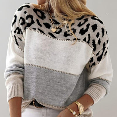 Pascaline | Leopardmønstret Casual Sweater