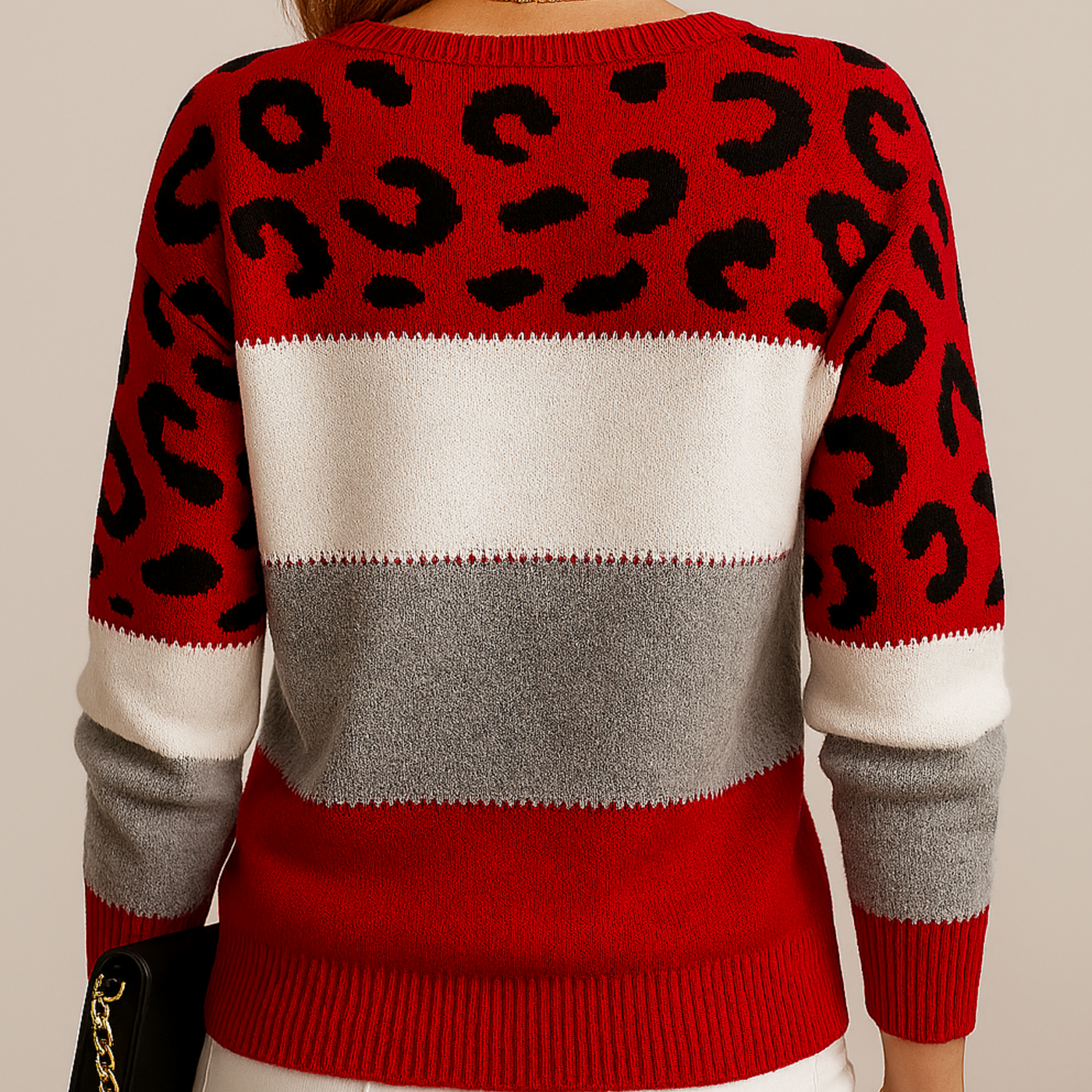 Pascaline | Leopardmønstret Casual Sweater