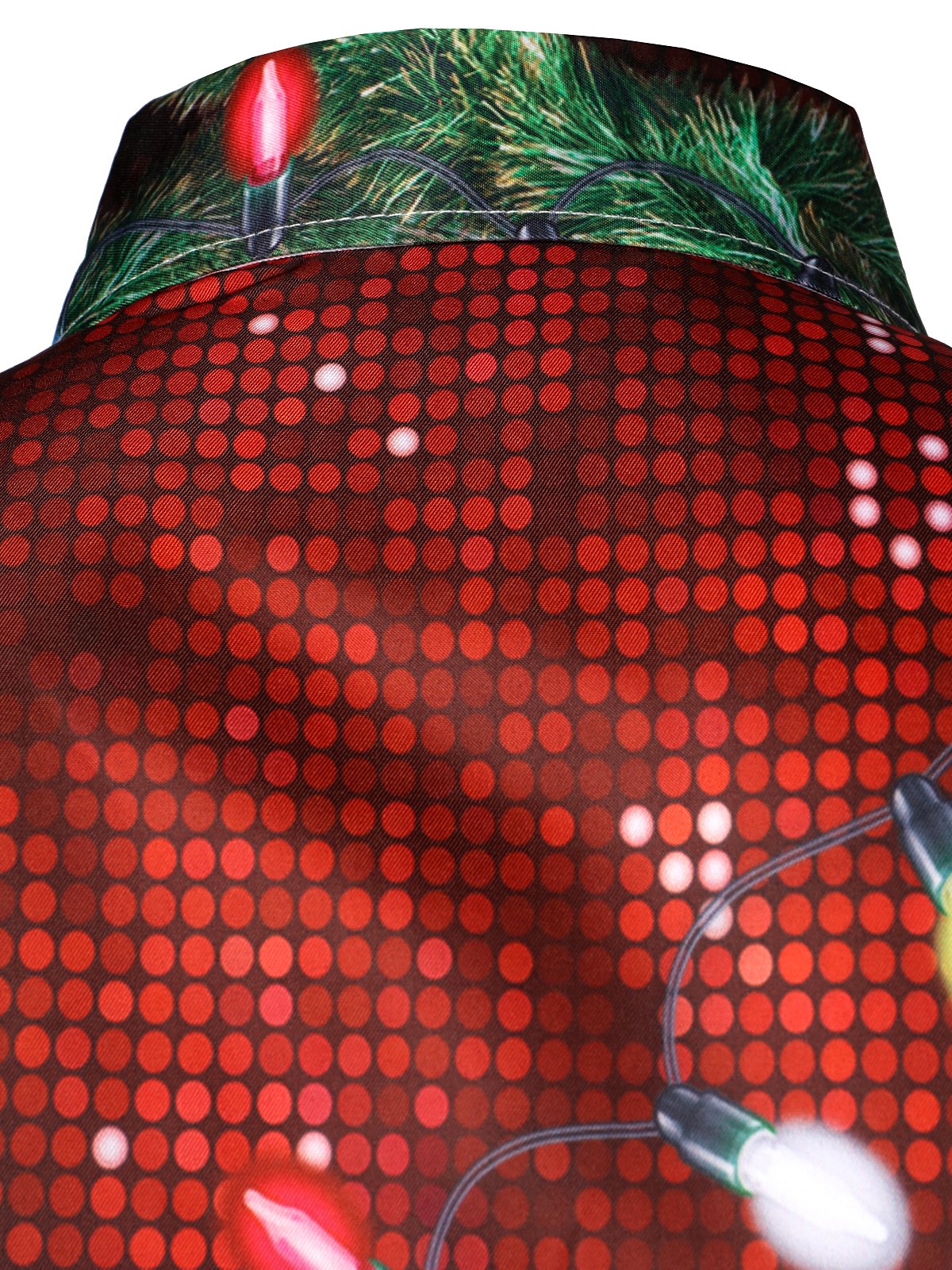 Bryce - Juleoutfit til mænd, tematop, festlig skjorte med knapper og lange ærmer