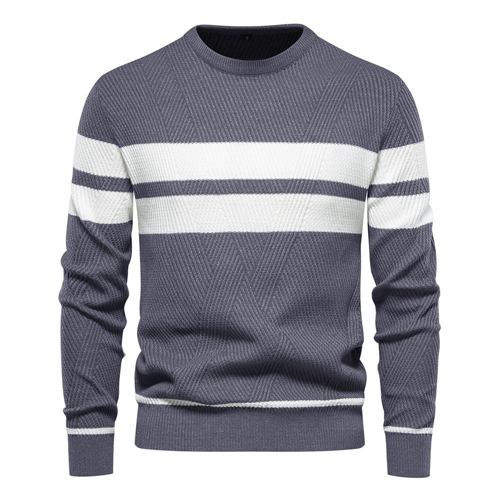 Vestiri™ | Patchwork Striktrøje med Lange Ærmer
