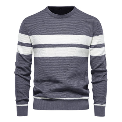 Vestiri™ | Patchwork Striktrøje med Lange Ærmer