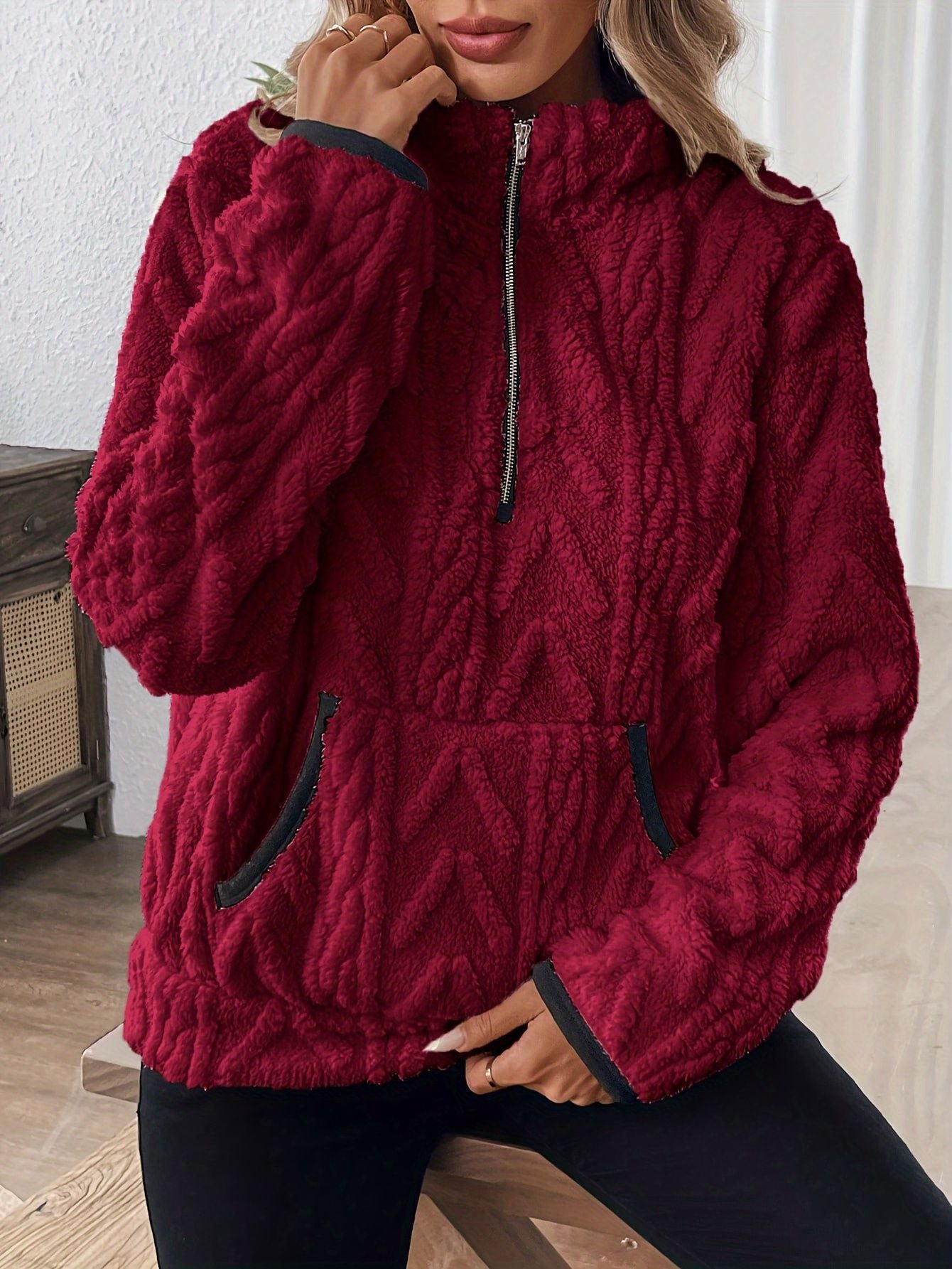Evodia | Dame fleece-halvzip-trøje