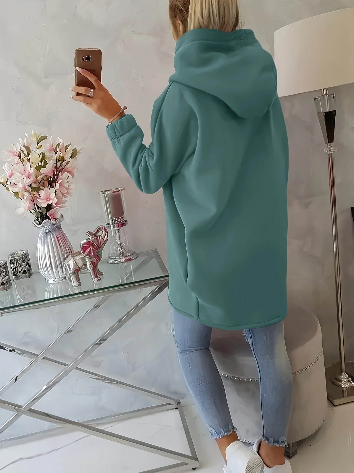 Marcelline™ | Zip-Up Hættetrøje med Afslappet Pasform