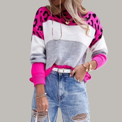 Pascaline | Leopardmønstret Casual Sweater