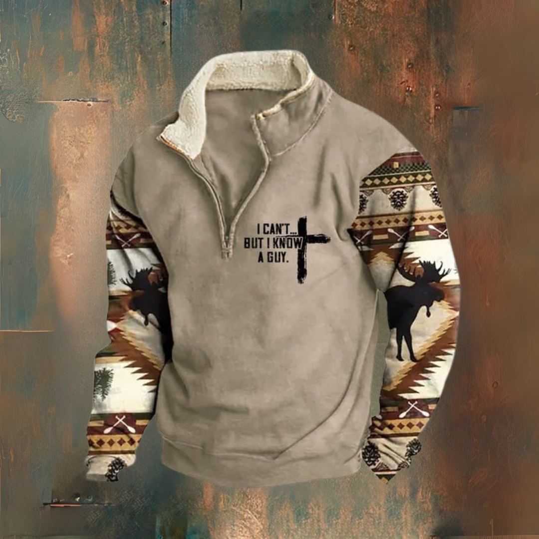 RODEO — Halv-zippet jakke til efterår-vinter