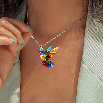 Liv™ | Elegant kolibri smykkesæt (Halskæde + Øreringe)