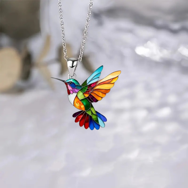 Liv™ | Elegant kolibri smykkesæt (Halskæde + Øreringe)