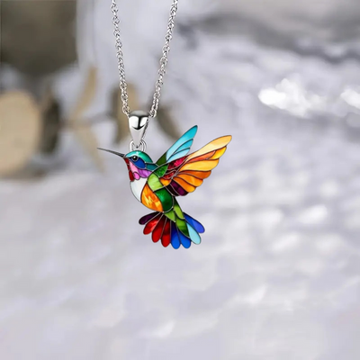 Liv™ | Elegant kolibri smykkesæt (Halskæde + Øreringe)