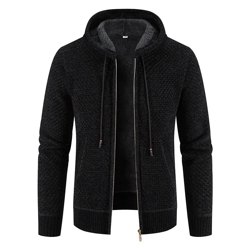 Henrik™ | Premium Strikjakke med Fleecefor