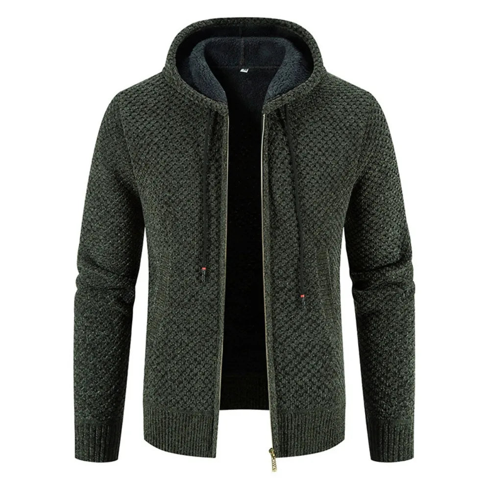 Henrik™ | Premium Strikjakke med Fleecefor