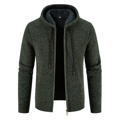 Henrik™ | Premium Strikjakke med Fleecefor