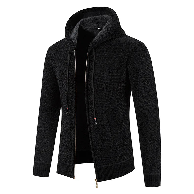 Henrik™ | Premium Strikjakke med Fleecefor