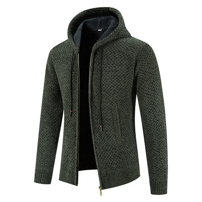 Henrik™ | Premium Strikjakke med Fleecefor