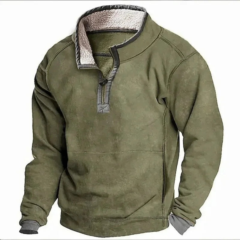 Hadrien™ | Fleeceforet Halv-Zip Sweatshirt