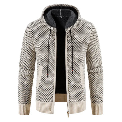 Henrik™ | Premium Strikjakke med Fleecefor