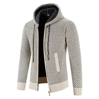 Henrik™ | Premium Strikjakke med Fleecefor