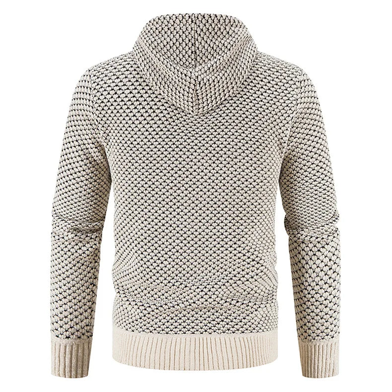 Henrik™ | Premium Strikjakke med Fleecefor