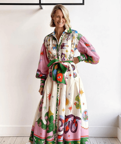 Dorthe™ - Elegant Italiensk Maxi Kjole