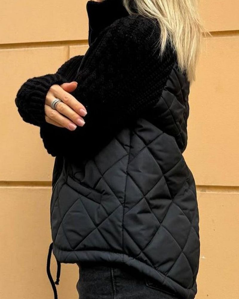 Victoria | Casual Strikket Fleecejakke