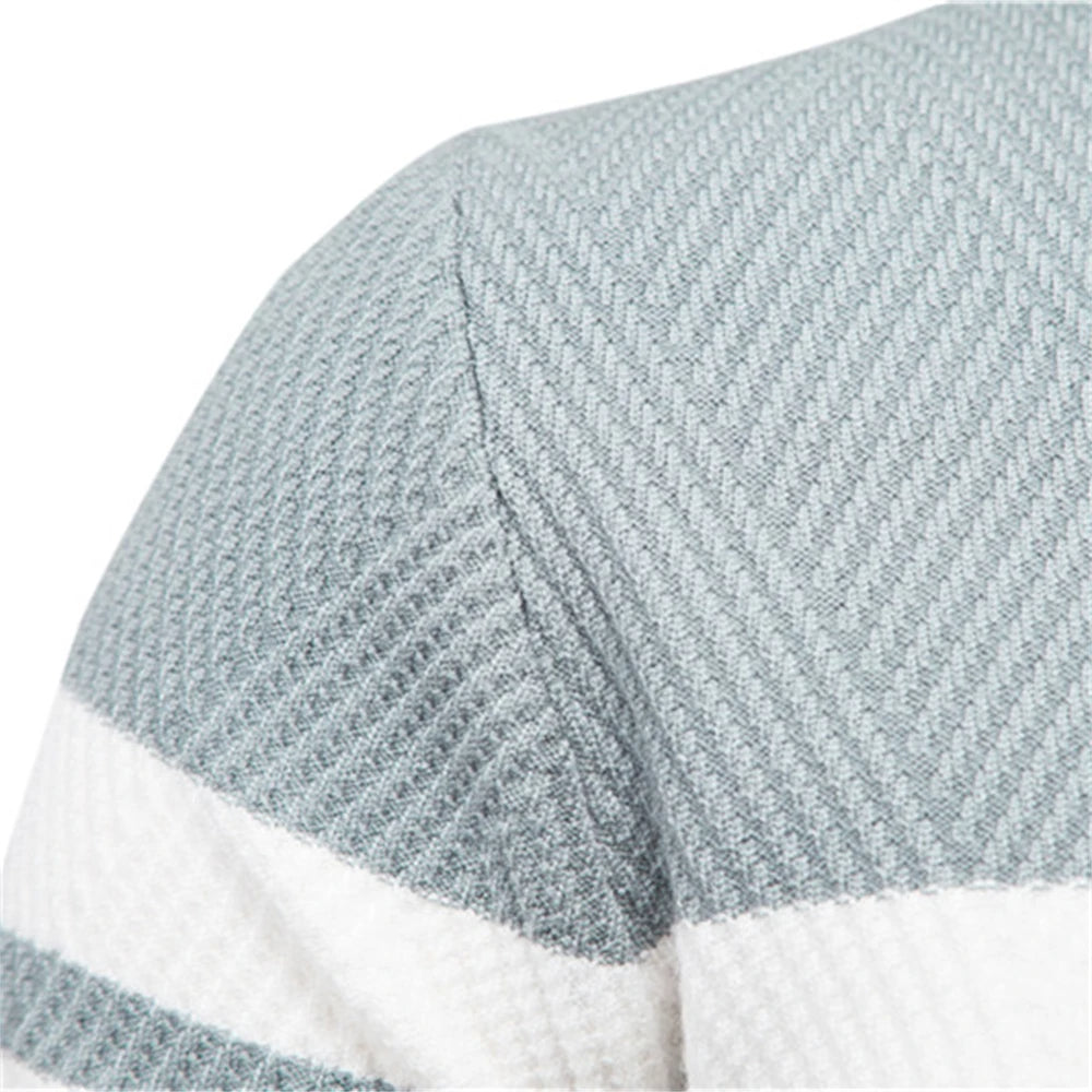Vestiri™ | Patchwork Striktrøje med Lange Ærmer