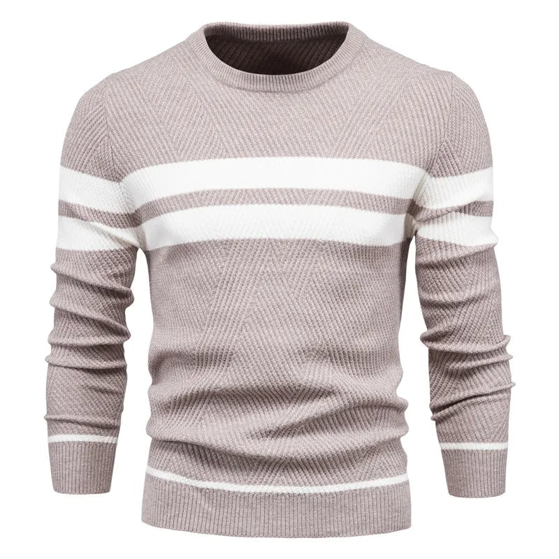 Vestiri™ | Patchwork Striktrøje med Lange Ærmer