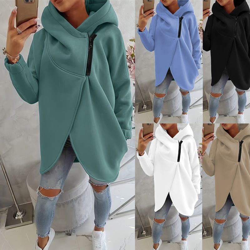 Marcelline™ | Zip-Up Hættetrøje med Afslappet Pasform