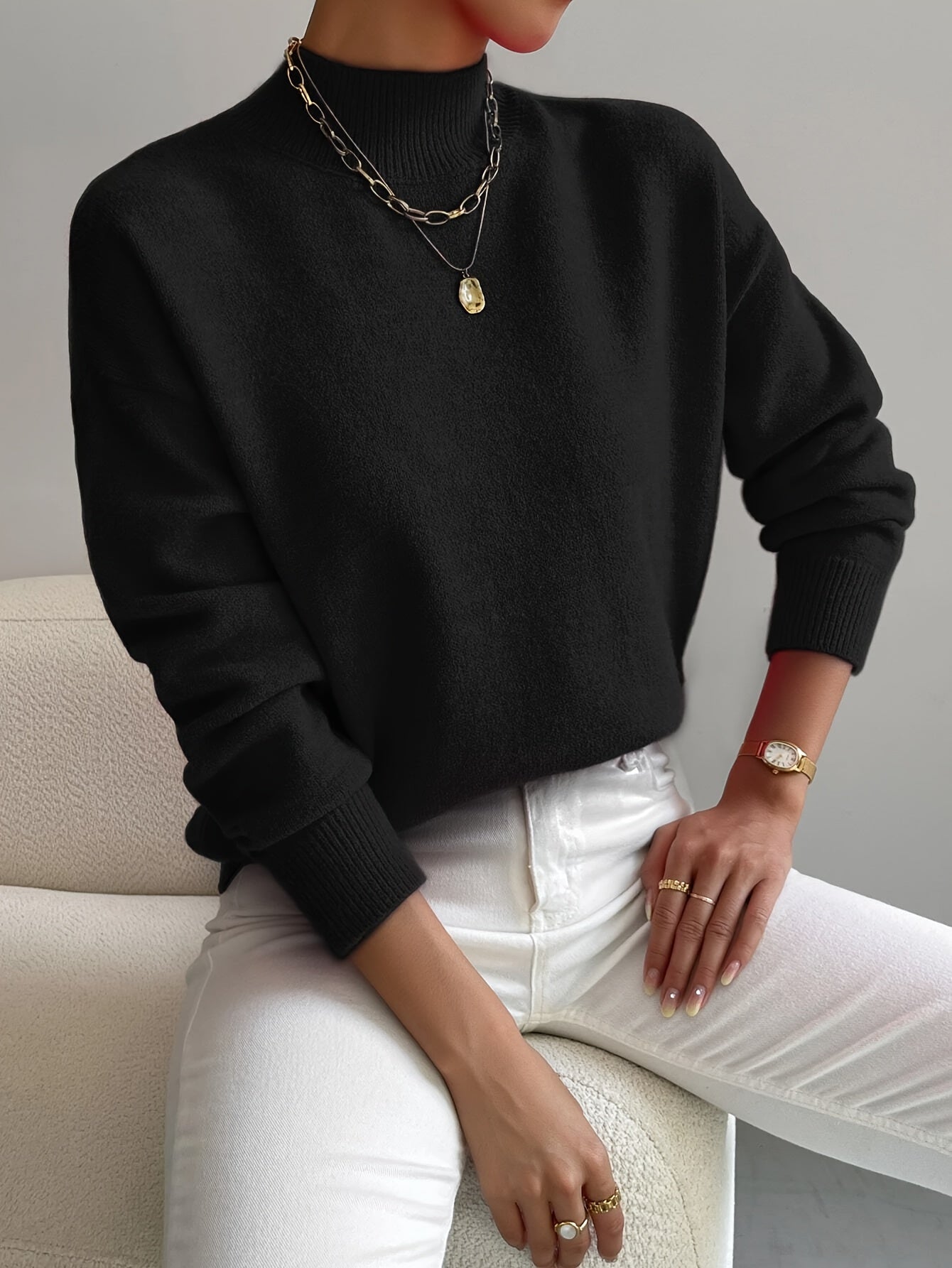 Marilena | Elegant Rullekrave Sweater
