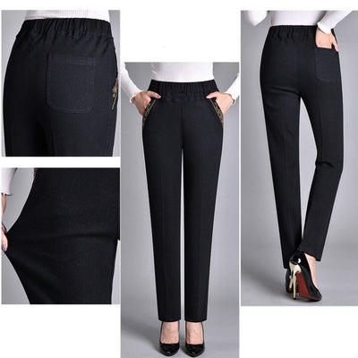 Vestiri® | Damejeans med sidelommer og elastisk talje