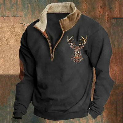 Christos – Sweater med hjortedetalje