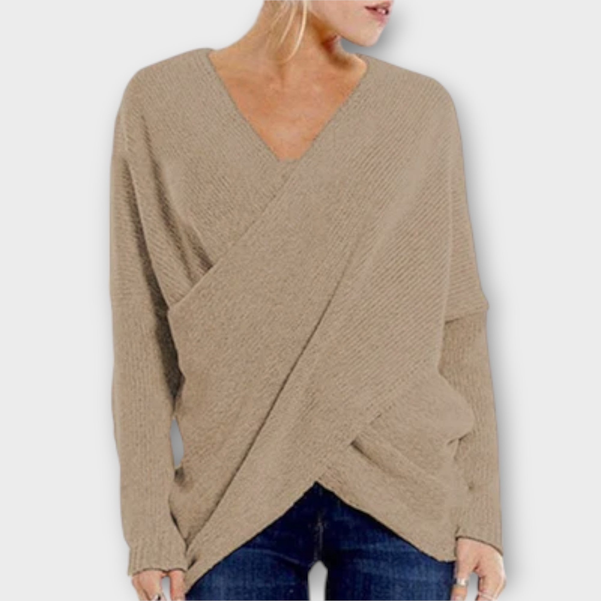 Aida™ - Elegant pullover med krydsdesign